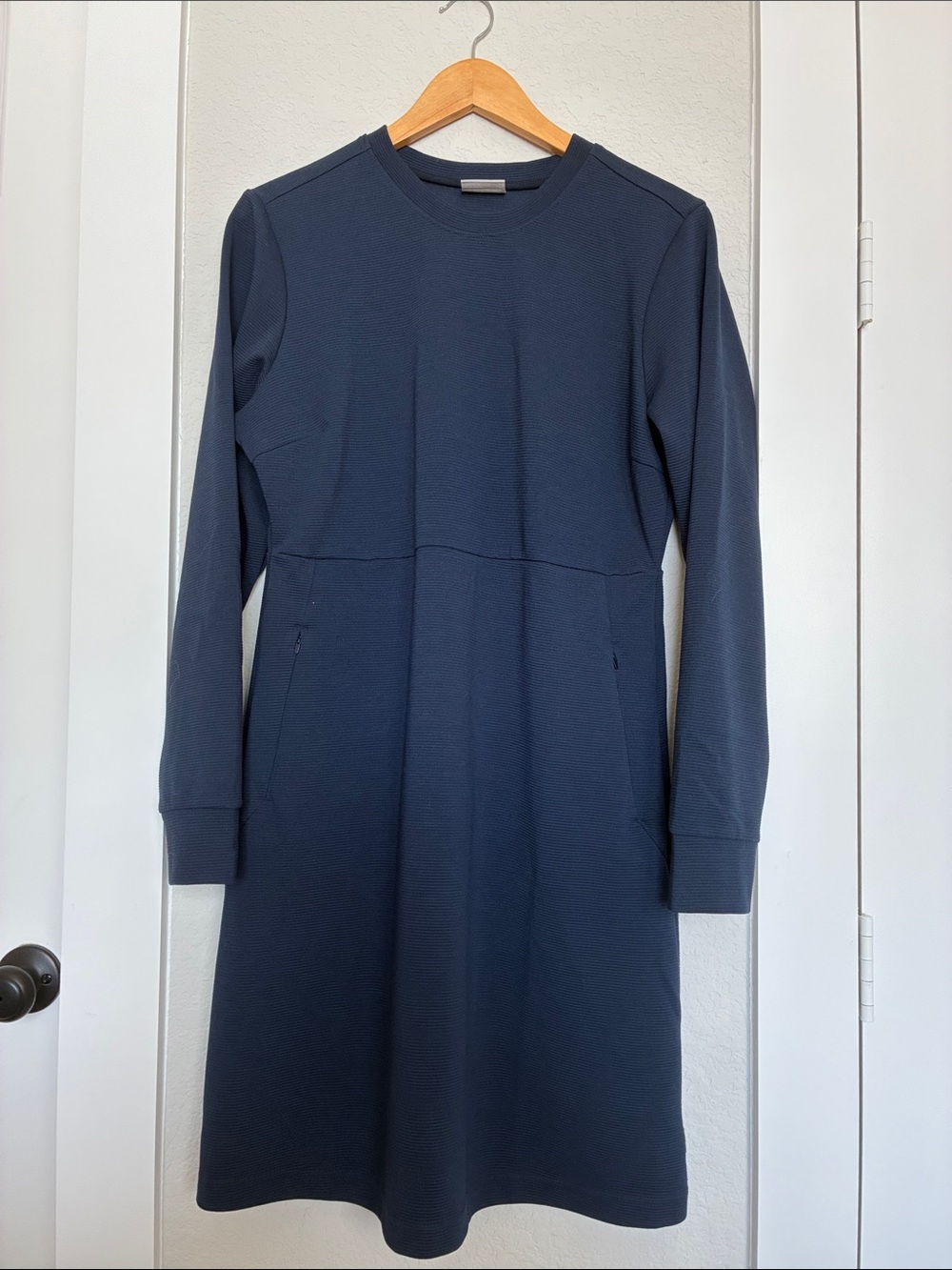 Long Sleeve Navy Dress
